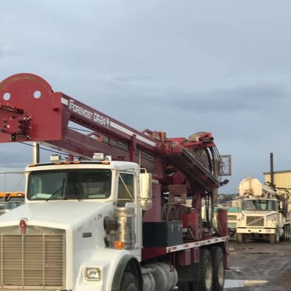 Foremost DR24 drilling truck at job site