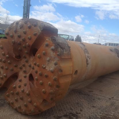 Large drilling bit close-up