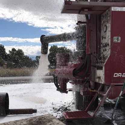 Water pumping from drilling operation